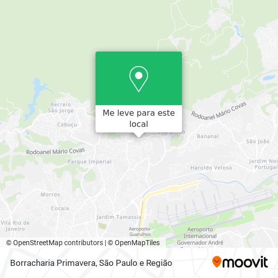 Borracharia Primavera mapa
