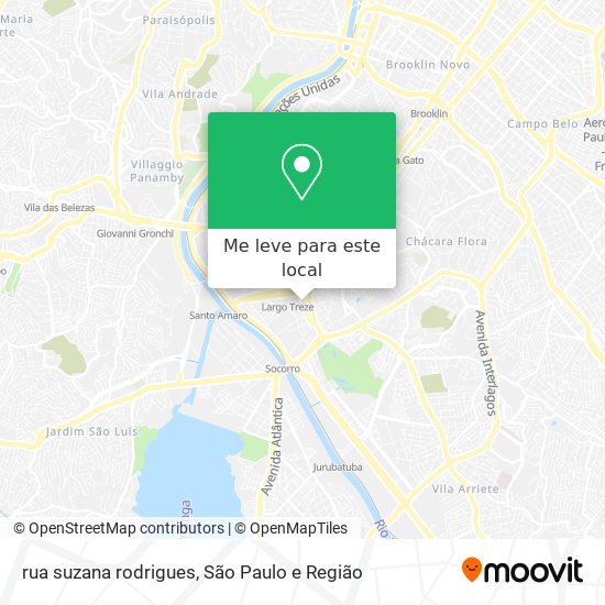 rua suzana rodrigues mapa