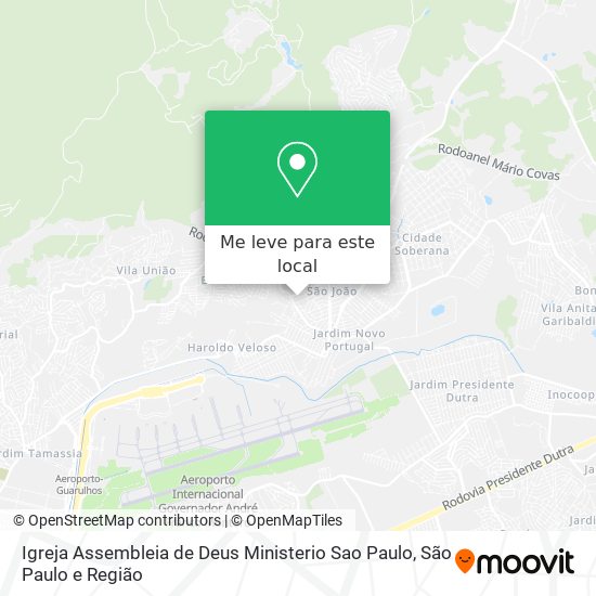 Igreja Assembleia de Deus Ministerio Sao Paulo mapa