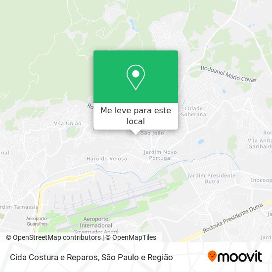 Cida Costura e Reparos mapa