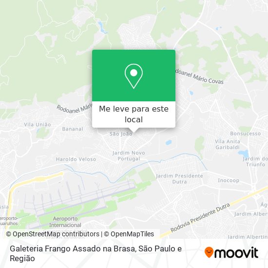 Galeteria Frango Assado na Brasa mapa