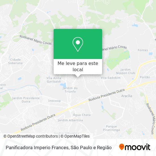 Panificadora Imperio Frances mapa