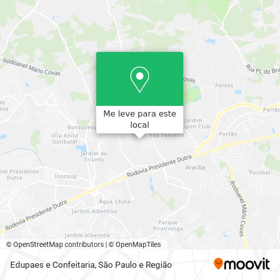 Edupaes e Confeitaria mapa