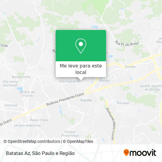 Batatas Az mapa