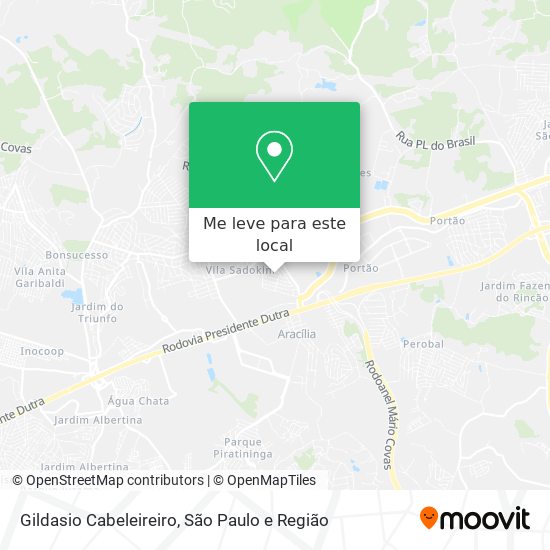 Gildasio Cabeleireiro mapa