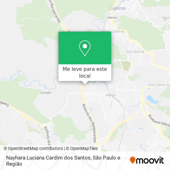 Nayhara Luciana Cardim dos Santos mapa