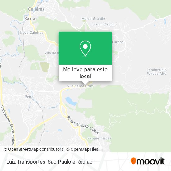 Luiz Transportes mapa