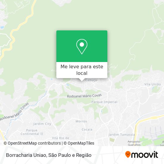 Borracharia Uniao mapa