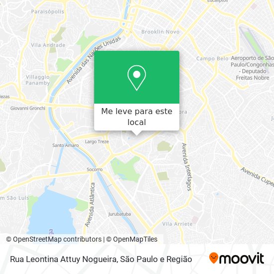 Rua Leontina Attuy Nogueira mapa