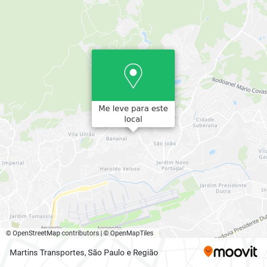 Martins Transportes mapa