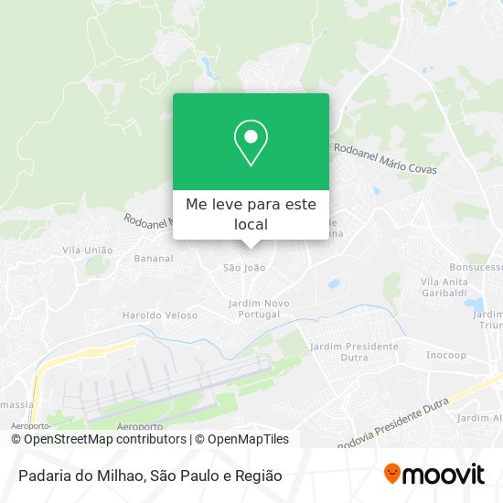 Padaria do Milhao mapa