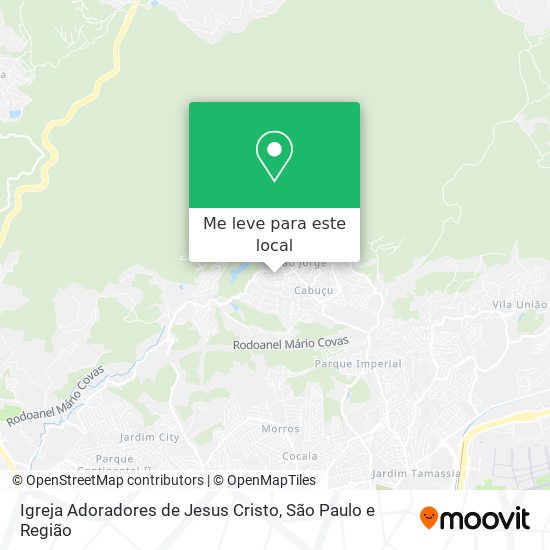 Igreja Adoradores de Jesus Cristo mapa