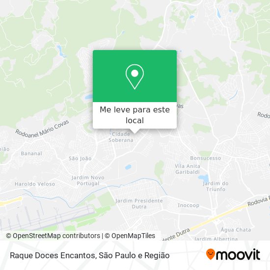 Raque Doces Encantos mapa