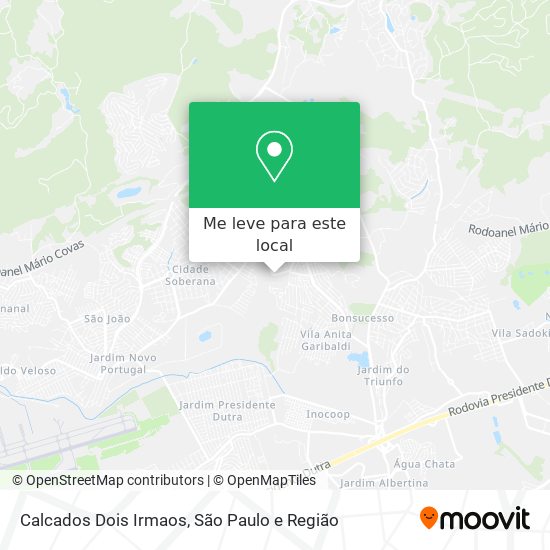 Calcados Dois Irmaos mapa