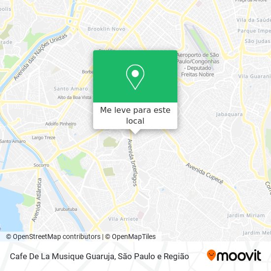 Cafe De La Musique Guaruja mapa