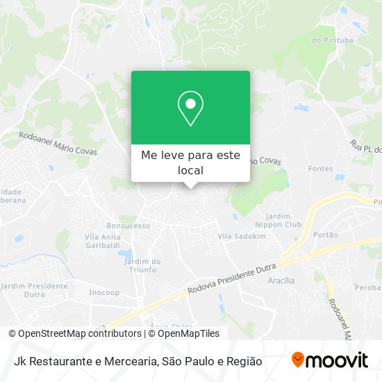 Jk Restaurante e Mercearia mapa
