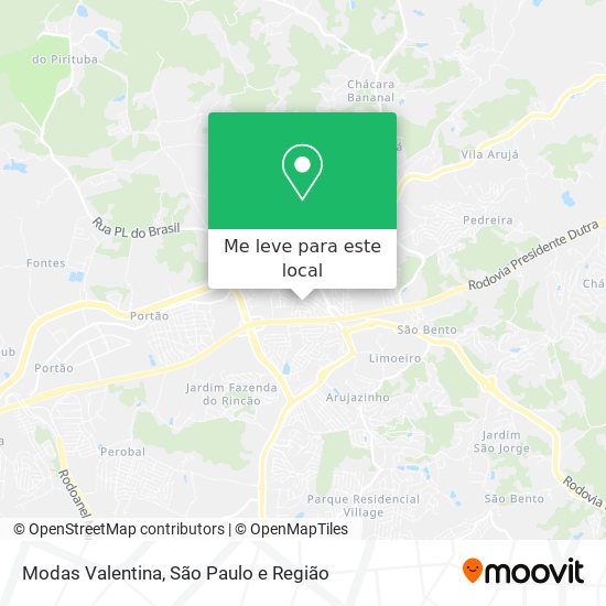 Modas Valentina mapa