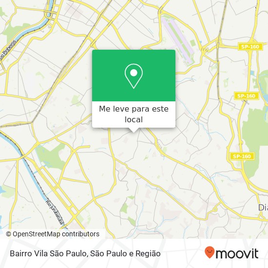 Bairro Vila São Paulo mapa
