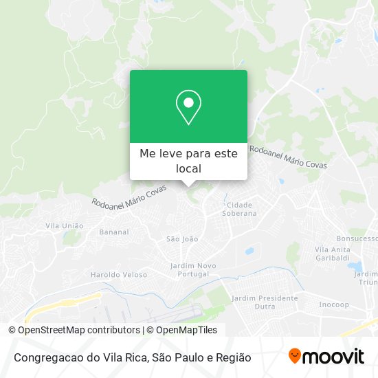 Congregacao do Vila Rica mapa