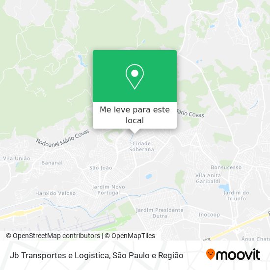 Jb Transportes e Logistica mapa