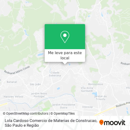 Lola Cardoso Comercio de Materias de Construcao mapa