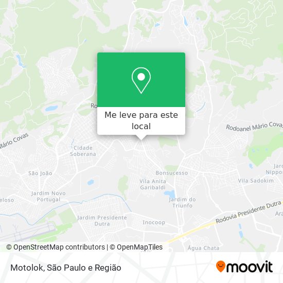 Motolok mapa