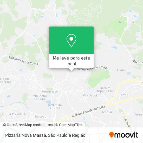 Pizzaria Nova Massa mapa