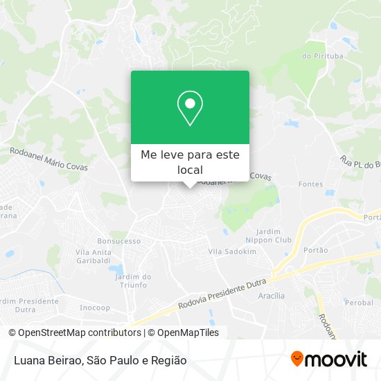 Luana Beirao mapa