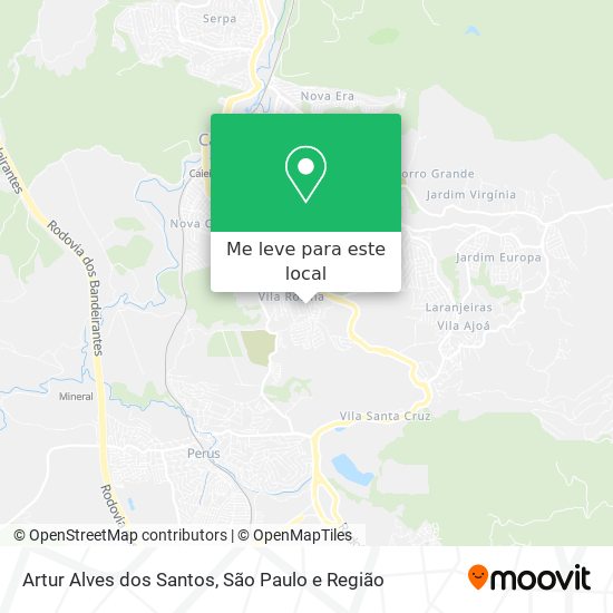 Artur Alves dos Santos mapa