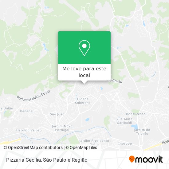 Pizzaria Cecilia mapa