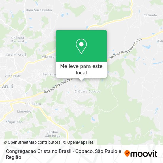 Congregacao Crista no Brasil - Copaco mapa