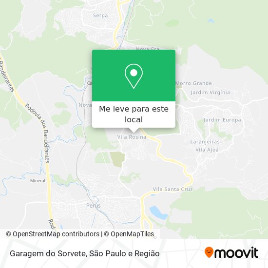 Garagem do Sorvete mapa