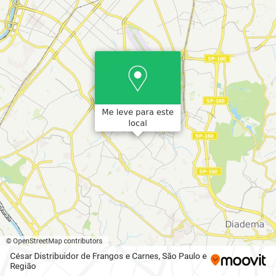 César Distribuidor de Frangos e Carnes mapa