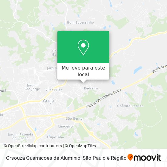 Crsouza Guarnicoes de Aluminio mapa