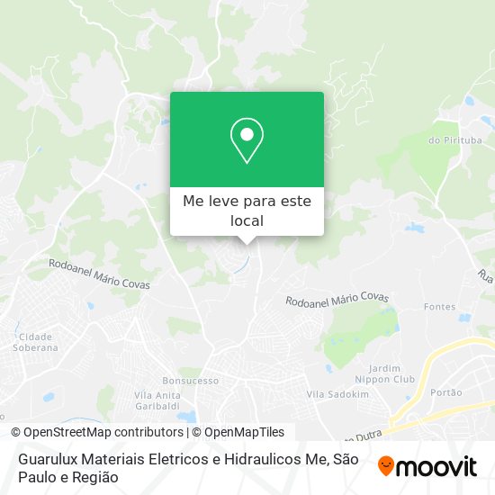 Guarulux Materiais Eletricos e Hidraulicos Me mapa