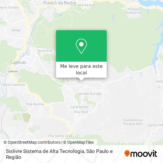 Sislivre Sistema de Alta Tecnologia mapa