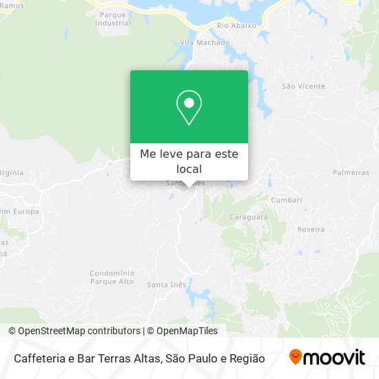 Caffeteria e Bar Terras Altas mapa
