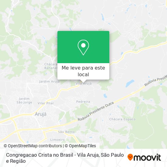 Congregacao Crista no Brasil - Vila Aruja mapa