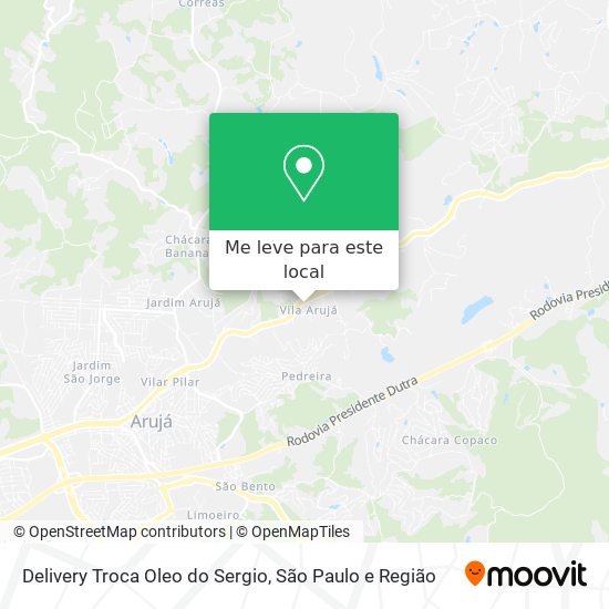 Delivery Troca Oleo do Sergio mapa