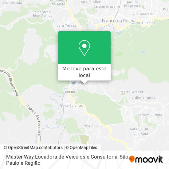 Master Way Locadora de Veiculos e Consultoria mapa