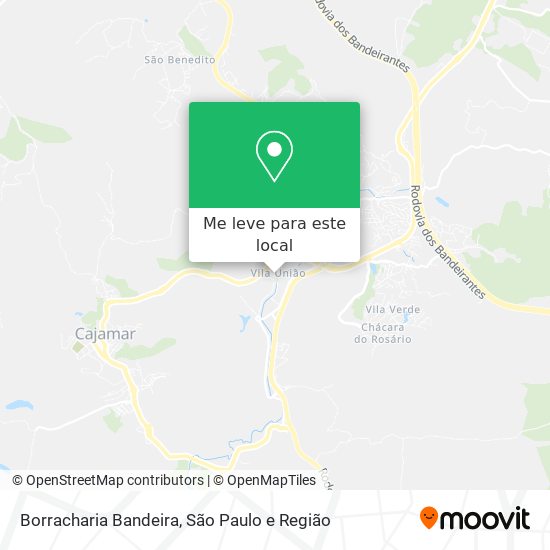 Borracharia Bandeira mapa