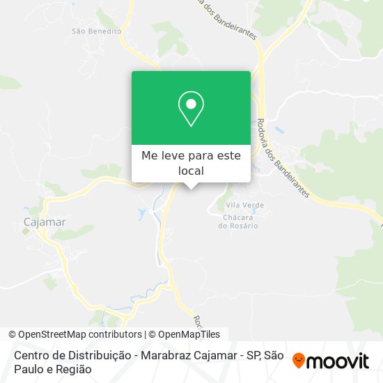 Centro de Distribuição - Marabraz Cajamar - SP mapa
