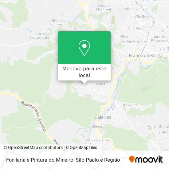 Funilaria e Pintura do Mineiro mapa