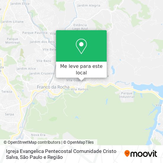 Igreja Evangelica Pentecostal Comunidade Cristo Salva mapa
