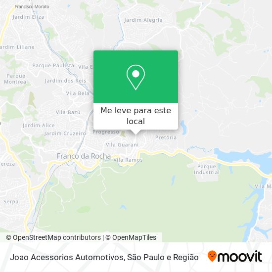 Joao Acessorios Automotivos mapa