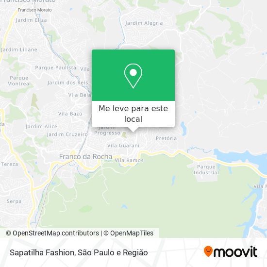 Sapatilha Fashion mapa