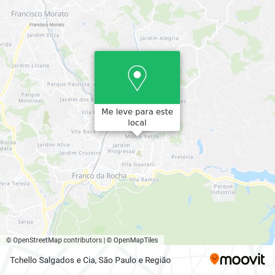 Tchello Salgados e Cia mapa