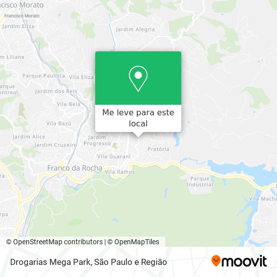 Drogarias Mega Park mapa