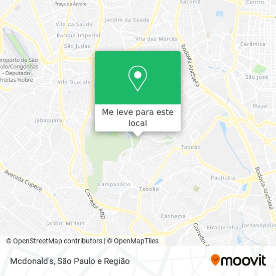 Mcdonald's mapa