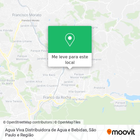 Agua Viva Distribuidora de Agua e Bebidas mapa